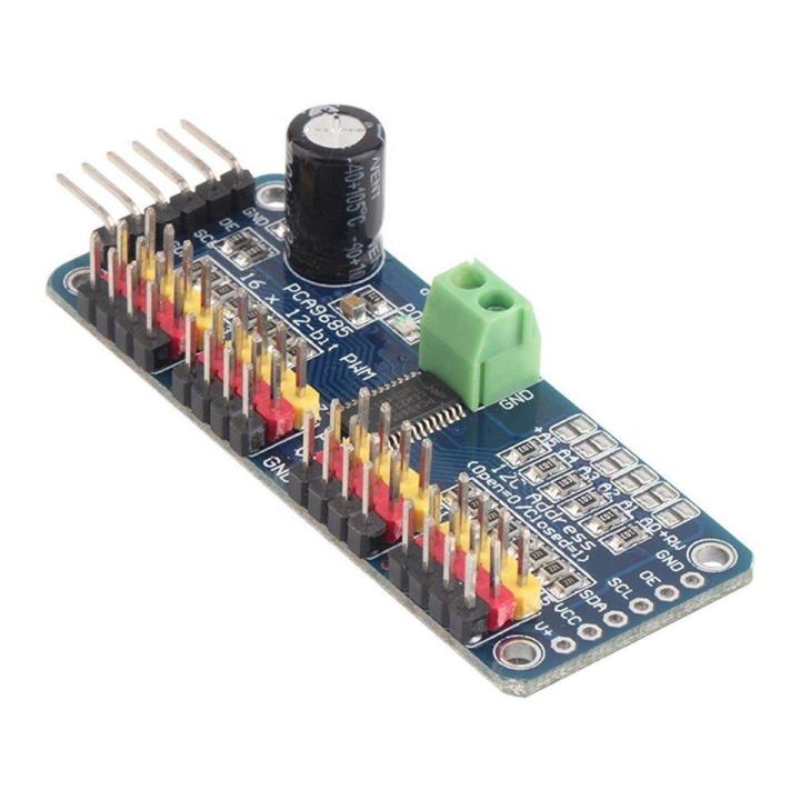 16 Channel 12bit PWM Servo Driver I2C Interface PCA9685 for Arduino DIY Servo Shield Module